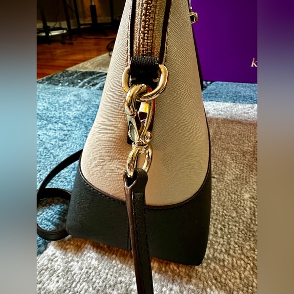 Kate Spade Cedar Street Maise Medium Beige/Black Crossbody - Picture 7 of 15